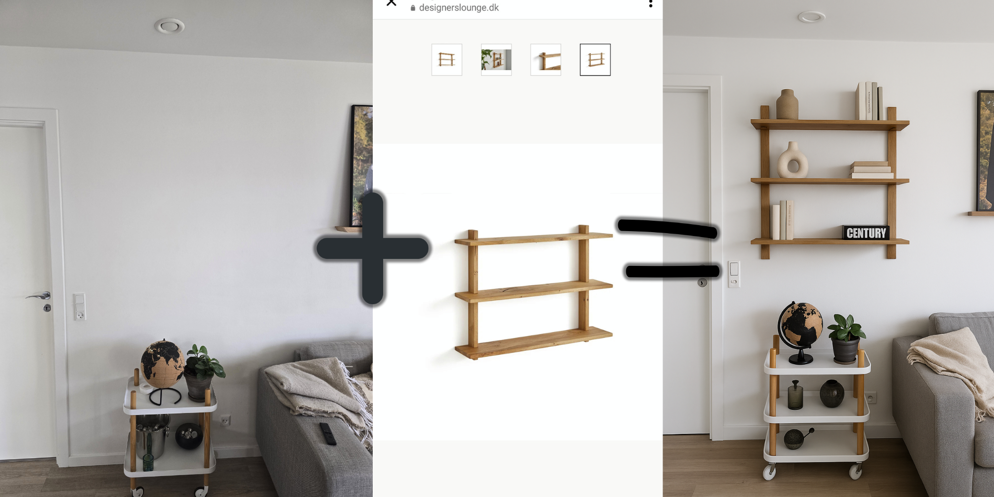 Lav et billede med ChatGPT af et nyt møbel hjemme ved dig